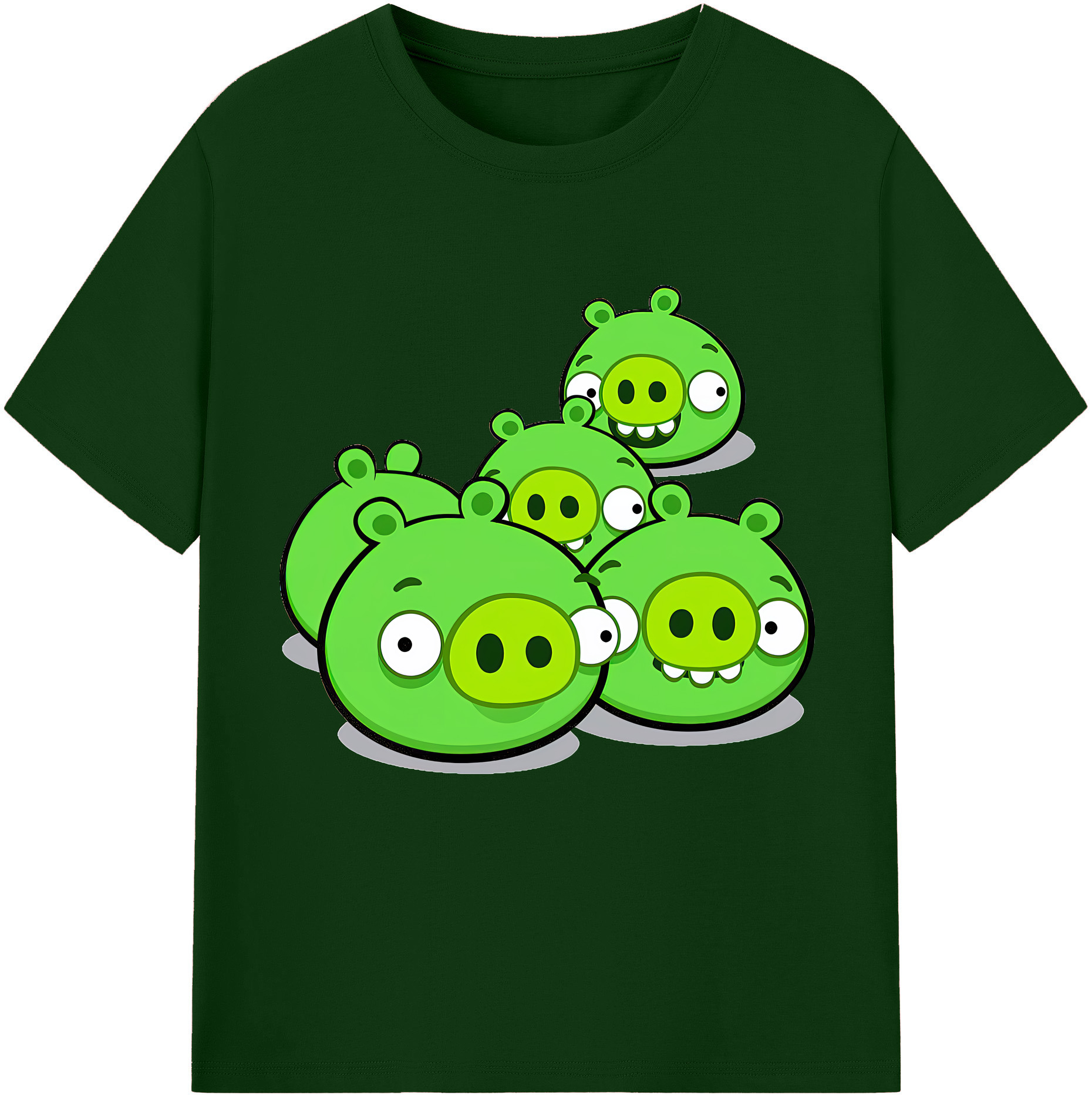 （画像用） Angry Birds アングリーバード 綿100％半袖Tシャツ（フロントプリント）